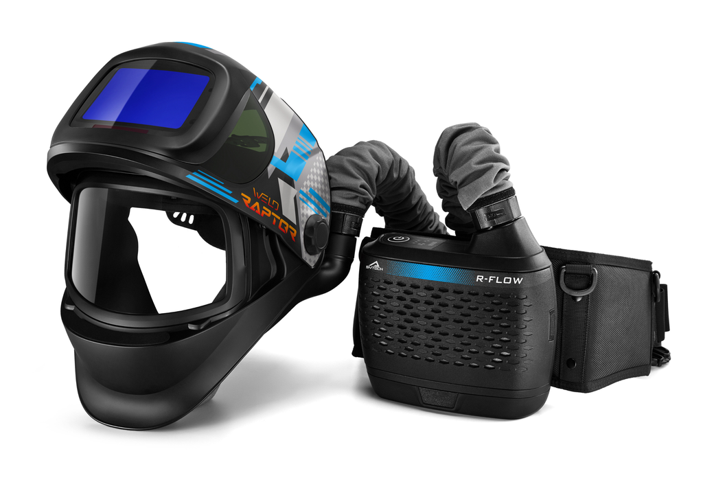 Welding helmet WELD RAPTOR AIR with the R-FLOW powered airflow purifying system