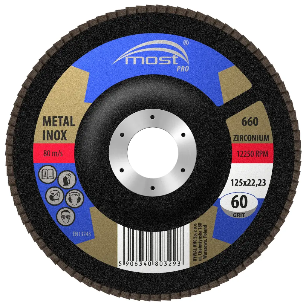 Flap discs  PRO 660 180 x 22 /  80+  (Type 29)      