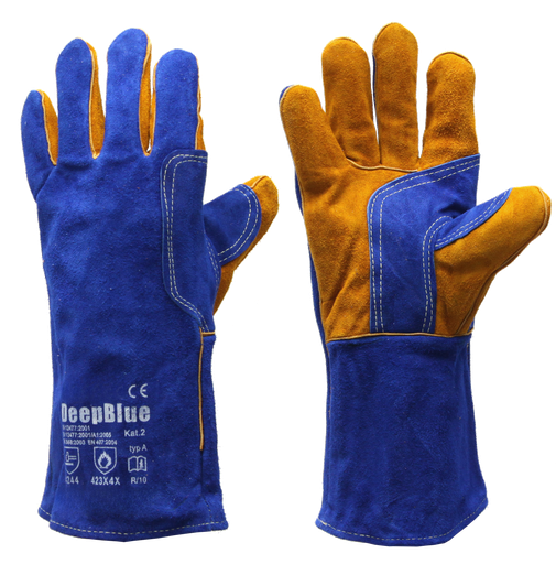 [77 54 031970] Welding gloves DEEP BLUE Size:10