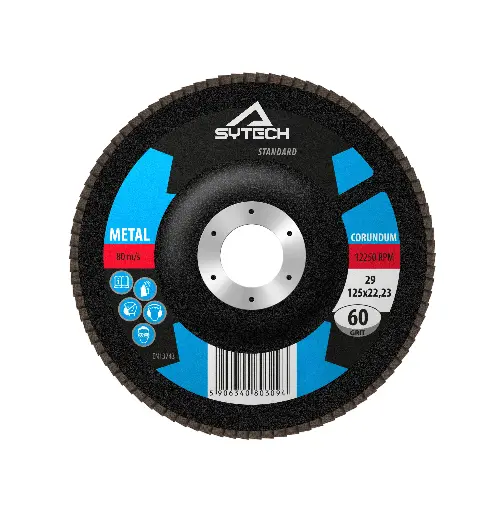[94 18 115121] Flap discs STD Corundum 115 x 22 / 120+ (Type 27)