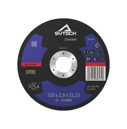 [94 14 315160] Standard Steel Ultra-thin cutting disc-115 х 1,6 х 22 (Type 41)   